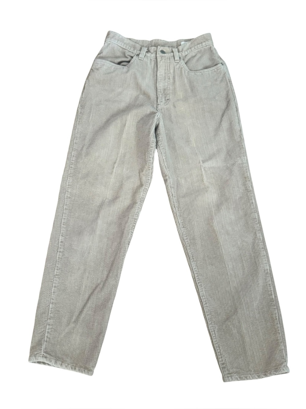 Vtg 90s J Crew Womens Beige Corduroy Pants Cords Cotton Hong Kong Womens Size 8